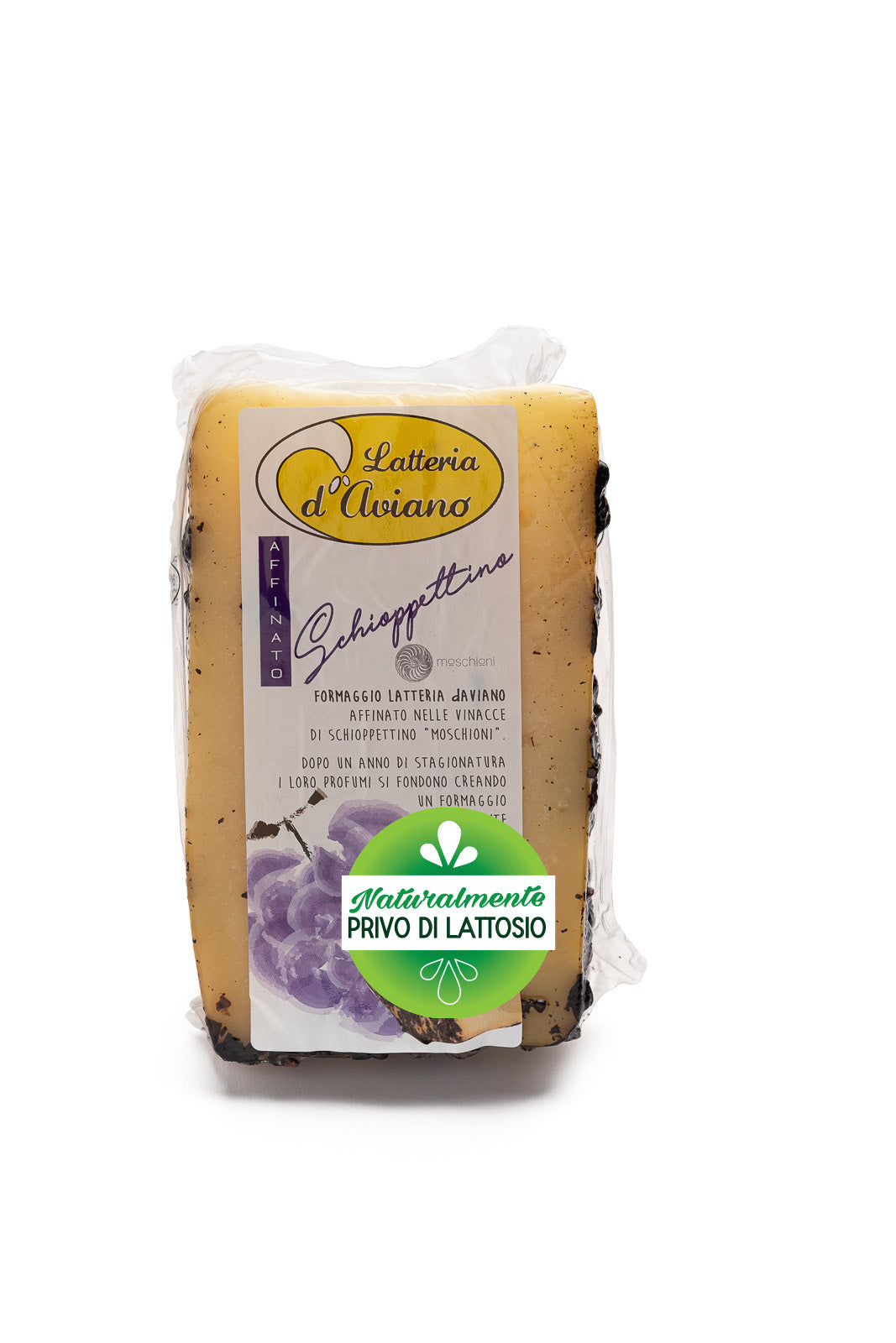 Formaggio latteria d’Aviano affinato in vinacce di Schioppettino Moschioni 300g - Del Ben